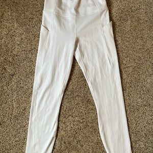 Fabletics White High-Waisted Leggings